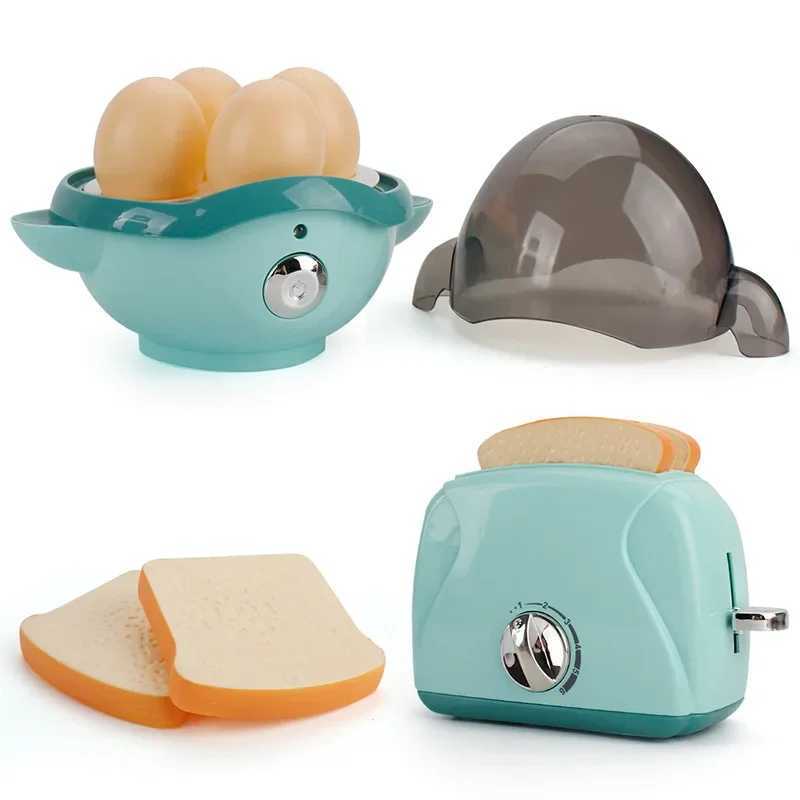 Pretend Kitchen Toys Play Kitchen Accessories Set for Kids Coffee Maker Mixer Toaster with Realistic Lights Sounds C250922