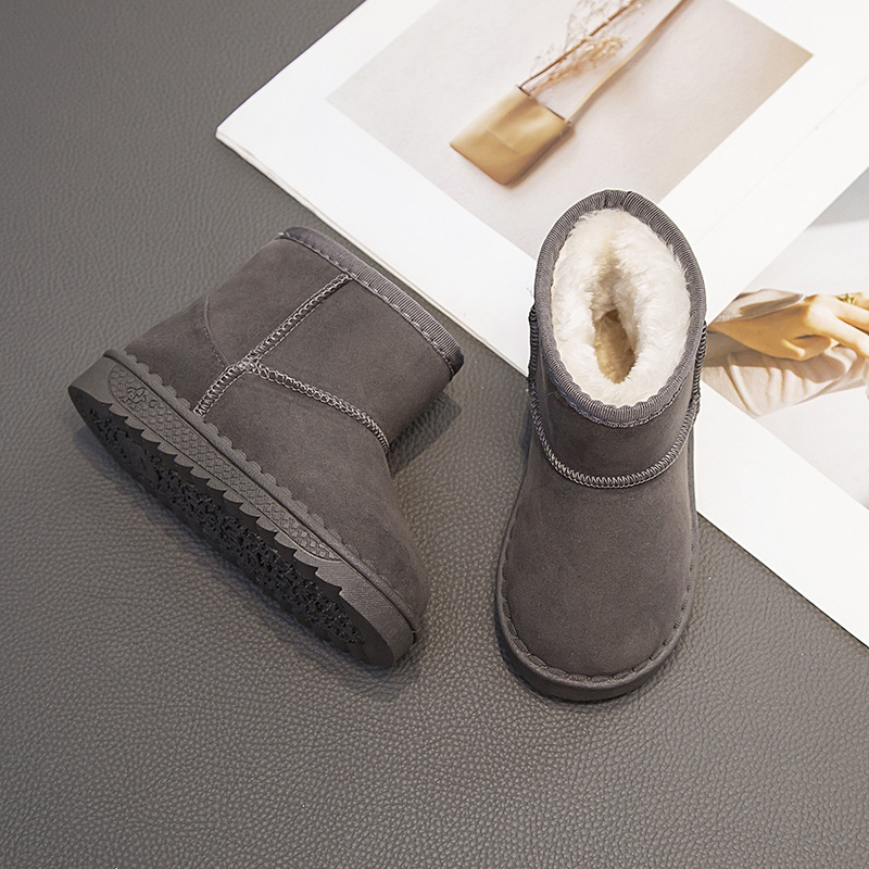 Designer Shoes Children's snow Boots 2025 Winter Style New Boys' and Girls' Cotton boots Warm Ankle Boots Fleece thickened Cotton shoes