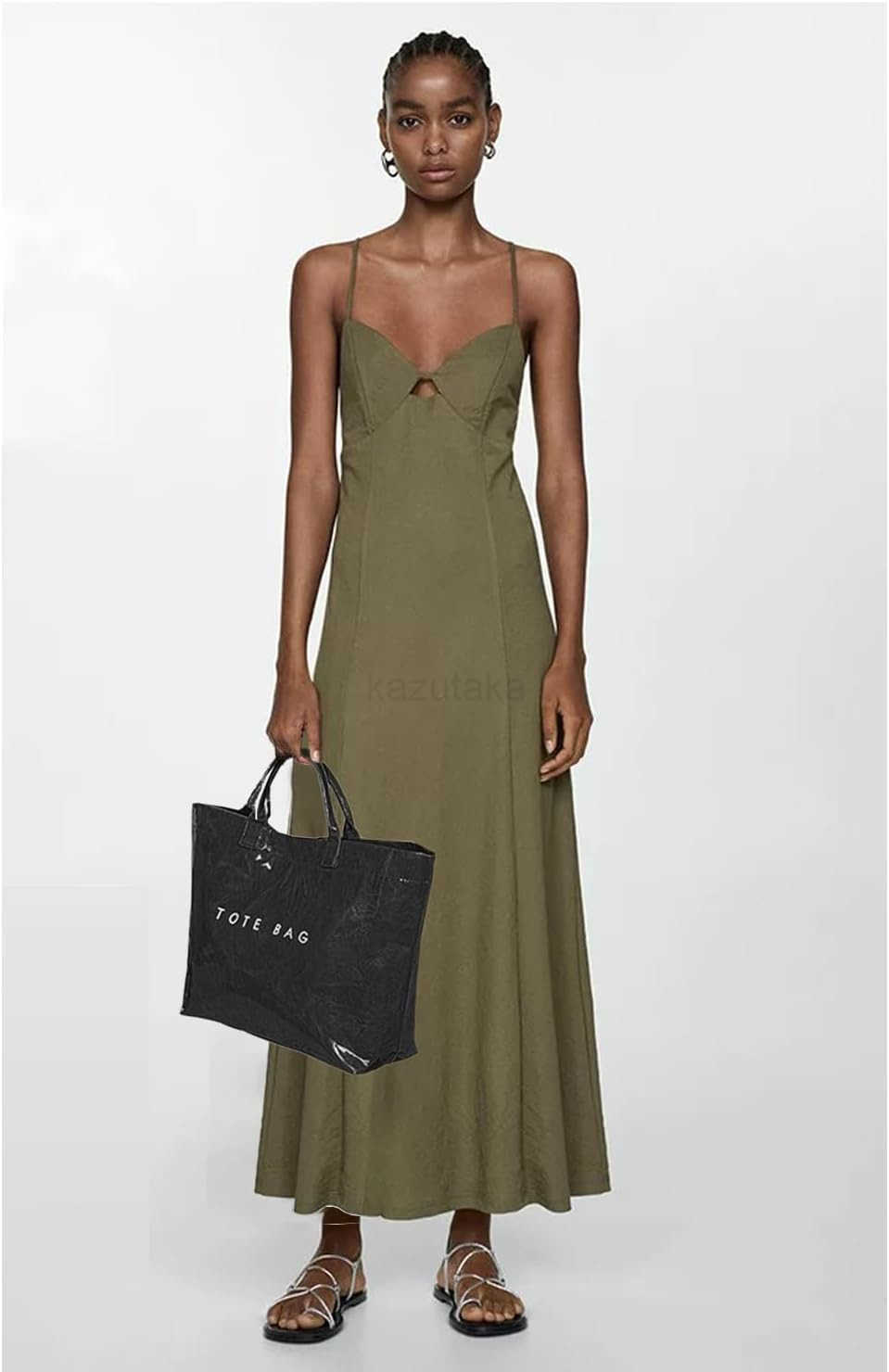 Large Tote Bags for Women PVC Clear Totes Bag Plastic Carry All Bag Kraft Paper Shoulder Handbag Hobo for Work Travel Z250922