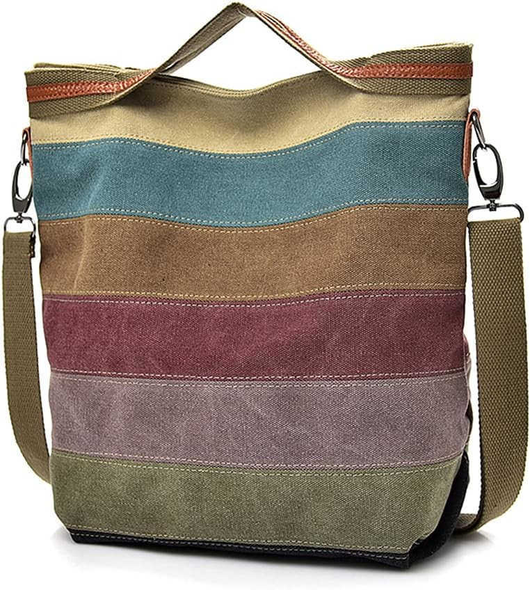 Hobo Tote for Women Top Handle Shoulder Crossbody Bag Multi Color Canvas Large Capacity Casual Purse Z250922