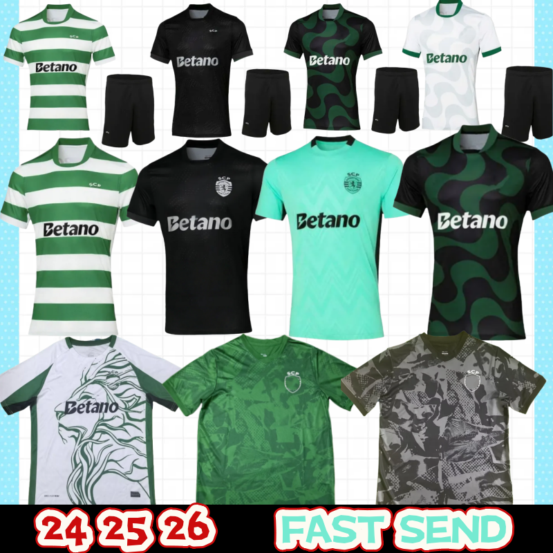 24 25 26 Lisbons soccer jerseys Sporting 2025/26 Lisboa CR7 HJULMAND GYOKERES COATES J.Palhinha PEDRO G. MORITA SARABIA football shirts Men Kids Kit sets Fast arrival