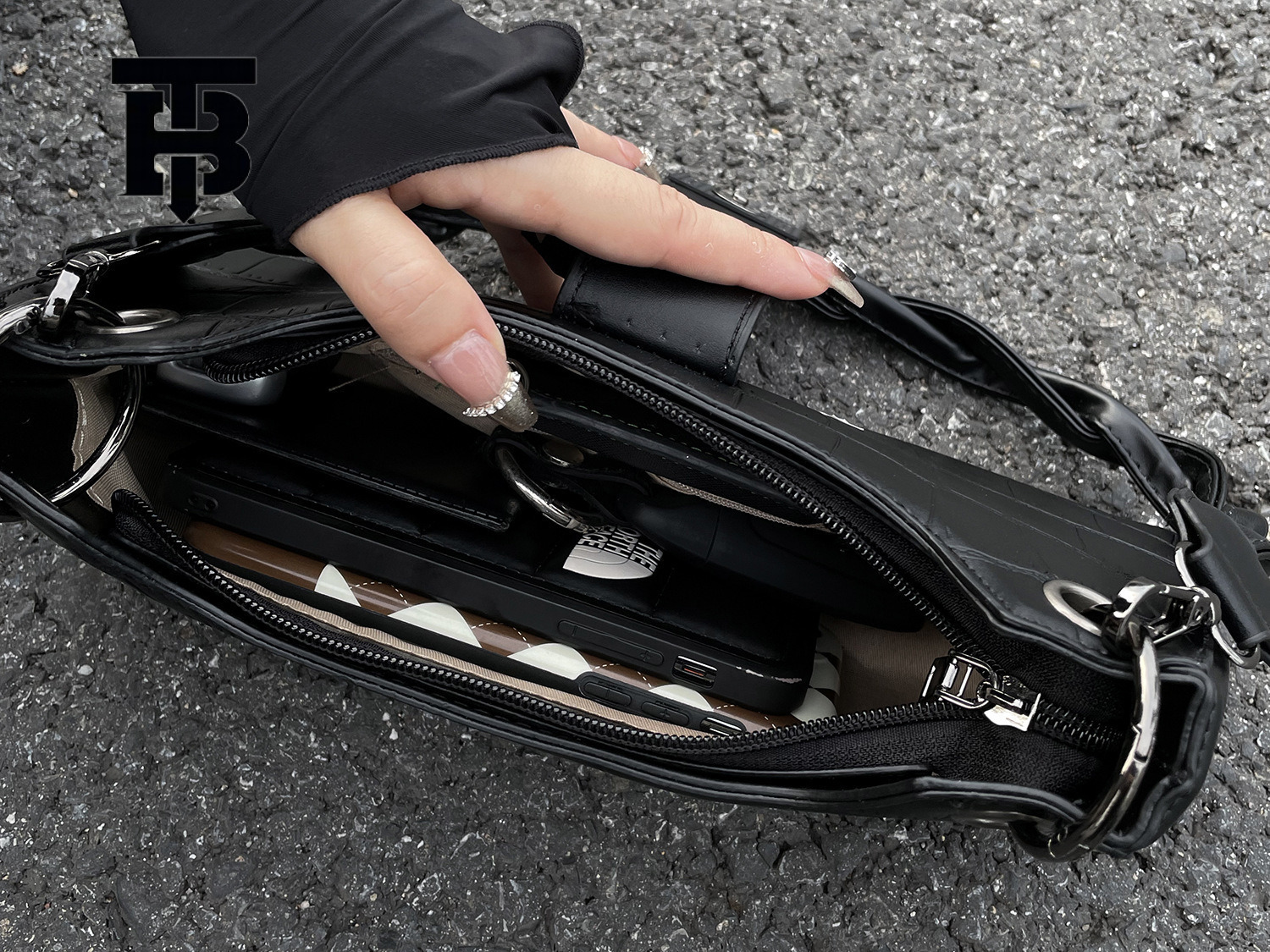 TB BHULAMTE Free Freight New Designer Bag High End One Shoulder Women's Underarm Bag 2025 Fashion Internet Celebrity Small Public Design Texture 