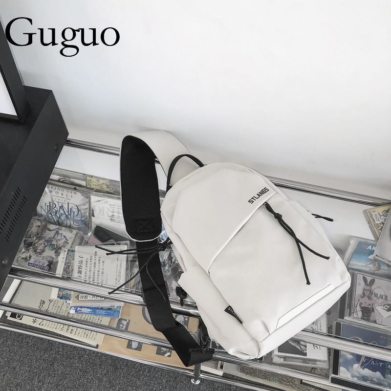 Guguo Designer Bag New Chest Bag For Men Luxury Bag Style Versatile Shoulder Bag, Fashionable Sports Small Backpack For Students, Trendy Crossbody Bag
