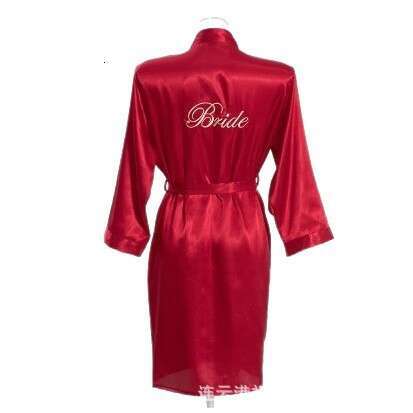 High end satin bridal party gown and nightgown, made of soft and silky fabric, is an ideal choice for weddings and parties, and a must-have for romant