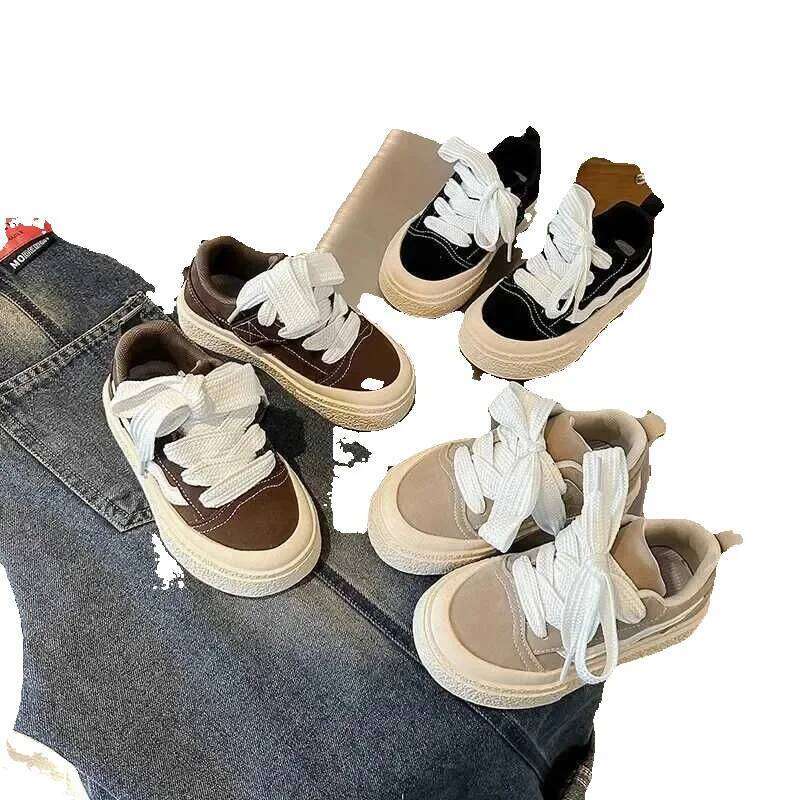 Kids Sneakers Round Toe Comfortable Fashion Non-slip Sports Shoes for Toddlers Children Soft Sold Casual Versatile ShoeXJ250311 J250625 J250