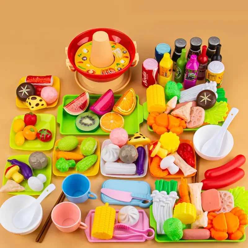 Kids Pretend Play Kitchen Toys Simulation Food Barbecue Cooking Toys Children Educational Play House Interactive Toys For Girl C250922