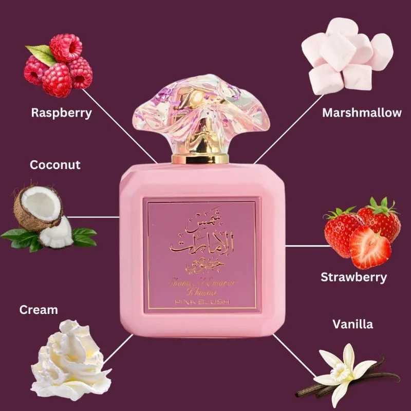 Ard Al Zaafaran Arabian Perfume Pink Blush Shams Al Emarat Khususi Blush Perfume for Women Eau De Parfum 100 ML 34 OZ F250920