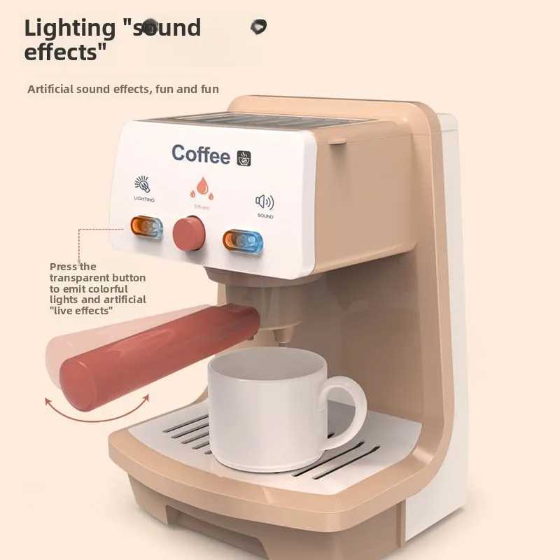 Childrens Play House Simulation Coffee Machine Toy Simulation Kitchen 2024 Role Play Girl Year Old C250922