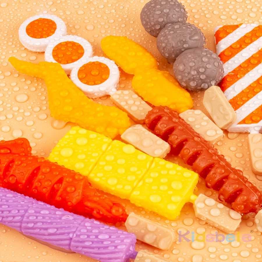 Large Play Food Set for Kids Kitchen BBQ Grill Hot Pot Pretend Cooking Toys Birthday Gift for Children C250922