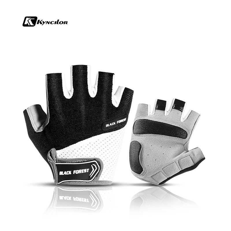 Men Cycling Bicycle Gloves Half Finger Gym Gloves Women Mitten Breathable Antislip Glove Fitness Sport Training Gloves J250922