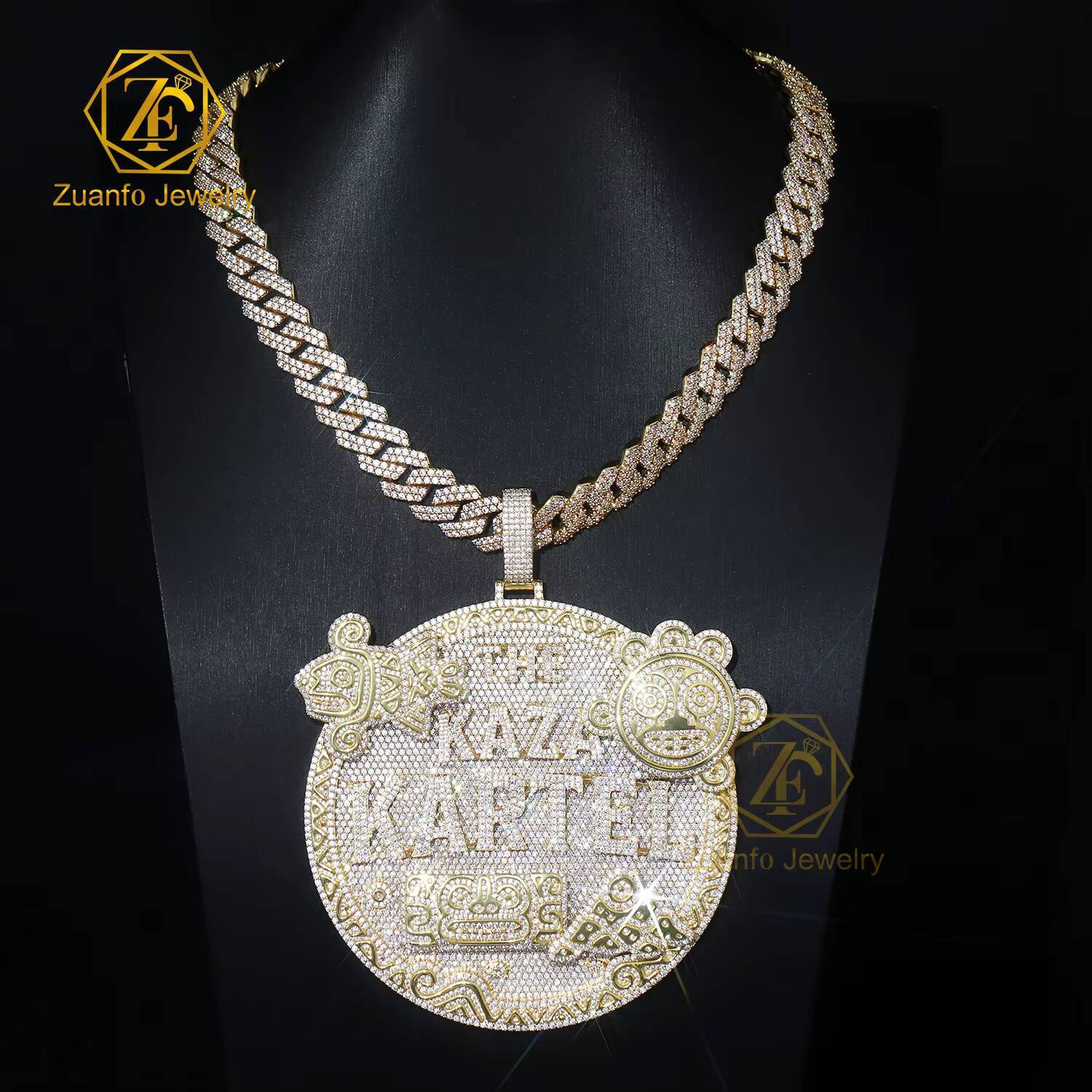 Customizable 925 Silver Moissanite Diamond Pendant Iced Out Jewelry for Cuban Link Chain Unique Letter Design Pendants Charms