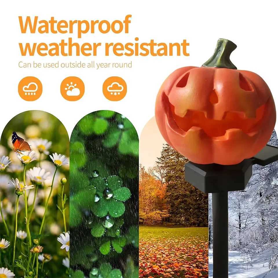 12PCS Solar LED Light Outdoor Halloween Pumpkin Lantern Waterproof Solar Lawn Light Outdoor Lighting Solar Light Garden Light C250922