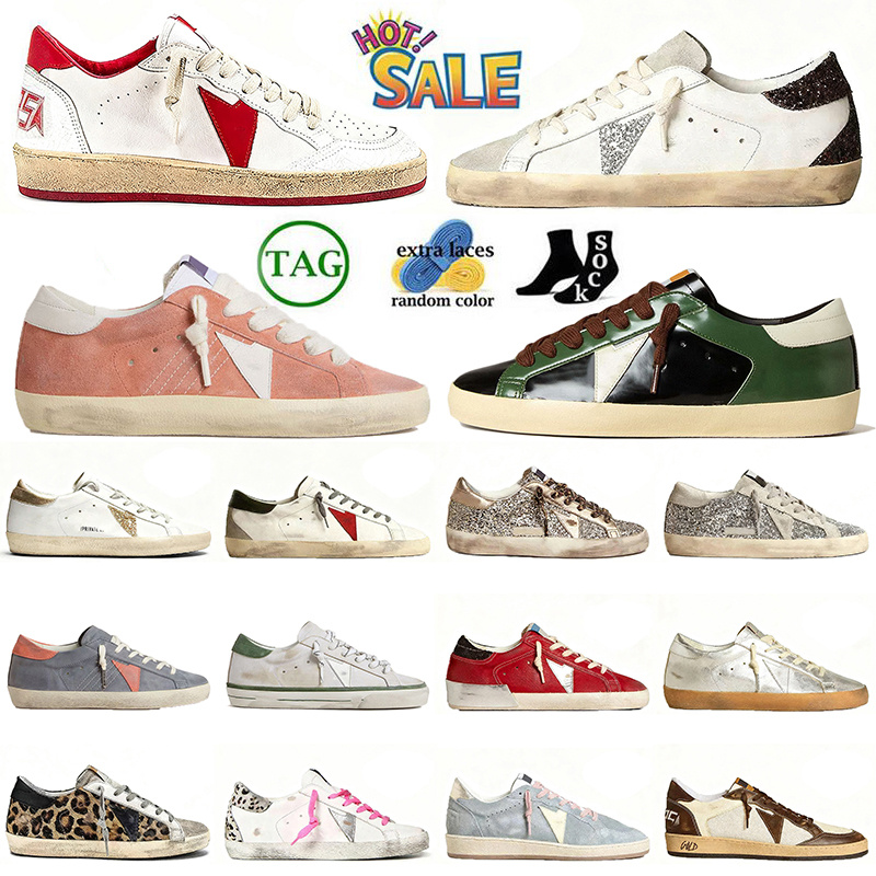 Designer Star Chaussures Golden Sneakers Hommes Femmes Fourrure Pantoufles Sale Mocassins Superstar Ballstar Plateforme Étoiles Formateurs Italie