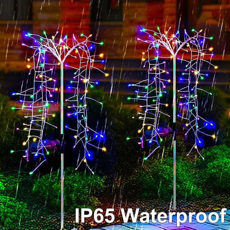 Solar Fairy Lights Outdoor Garden Waterproof Flower Lights For Yard Outside Patio Lawn Pathway Decorative Lamp 1pcs C250922