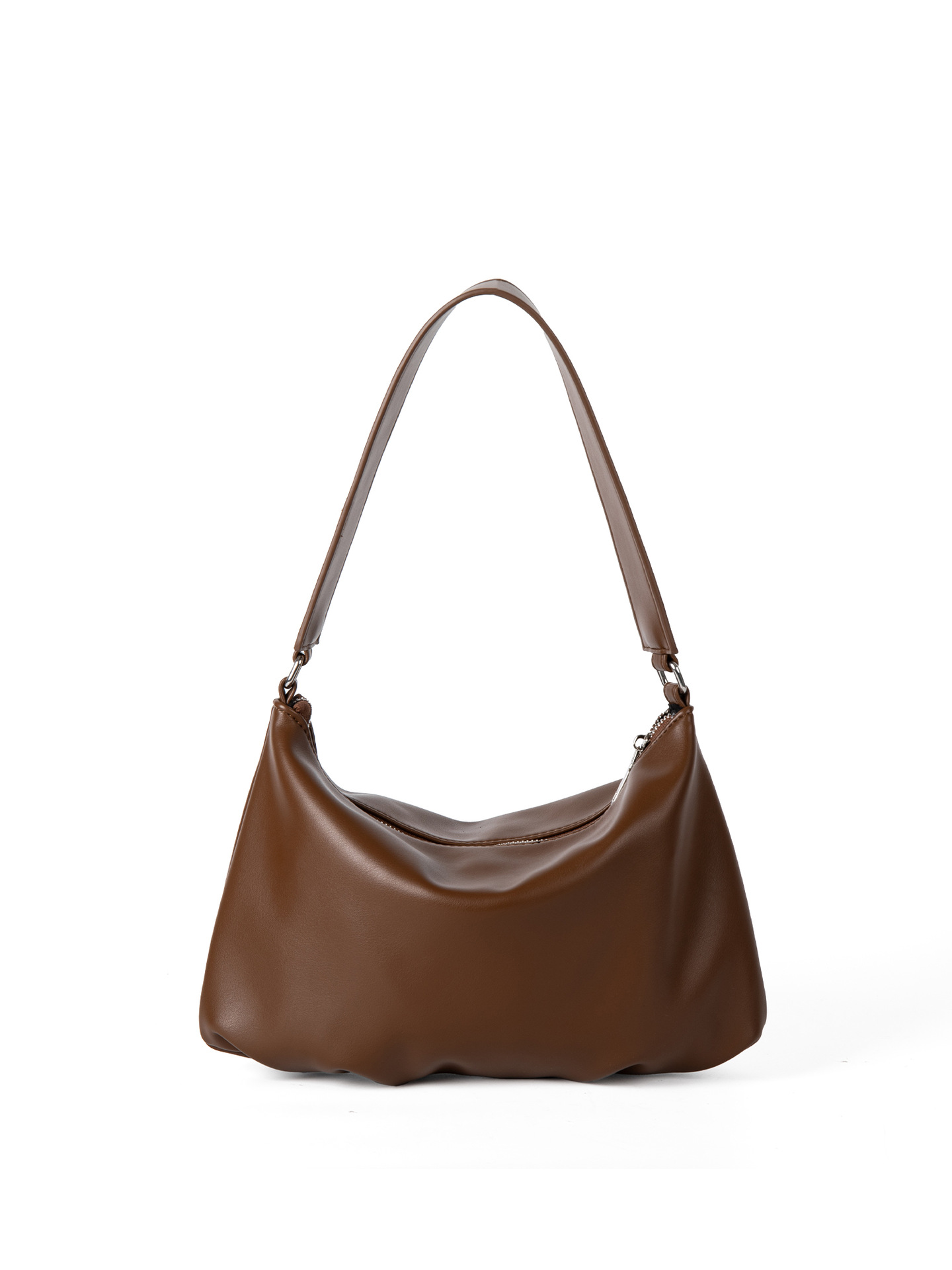 2025 Korean-Style Niche Design High-End Soft Leather Underarm For Women New Style Versatile Simple Trendy Handbag And Shoulder Bag