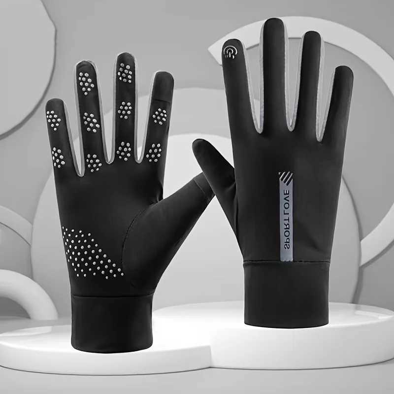 Sunscreen Gloves Ice Silk Breathable Outdoor Sports Cycling Gloves AntiSlip QuickDrying Gloves Women Light Driving Gloves J250922
