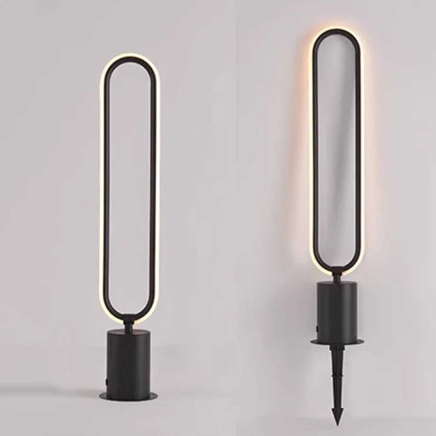 Outdoor LED Garden Lawn Lamps AC110V 220V Waterproof Minimalist Round Street Lighting For Courtyard Villas Landscape Path Decora C250922