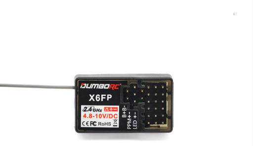 DUMBORC X6FG X6F X6DC X6DCG 2.4G 6CH Receiver with Gyro for DUMBORC X6 X4 X5 Transmitter Remote Controller LED light Rc Car Boat