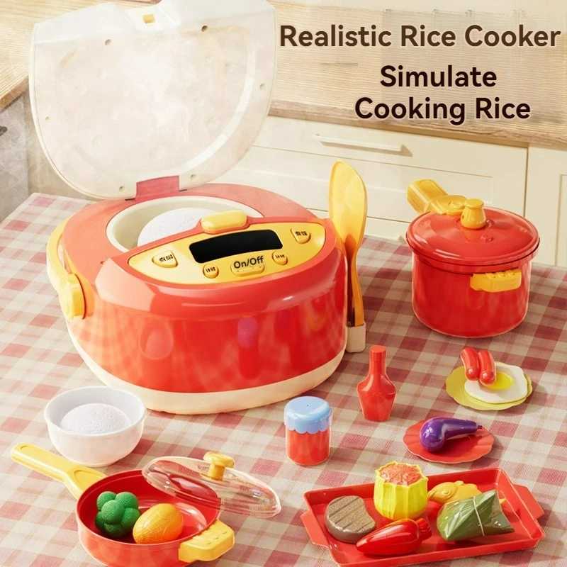 Childrens Educational Pretend Play House Kitchen Toy Set Simulation Cooking Tableware Set Toys for Kids Girls Christmas Gifts C250922