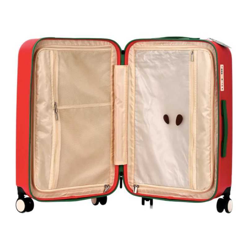 Green Apple Red Apple Design Suitcase 20inch 24inch Carry On Wheeled Luggage with TSA Lock Durable Quiet Silent Wheels Unis H260522