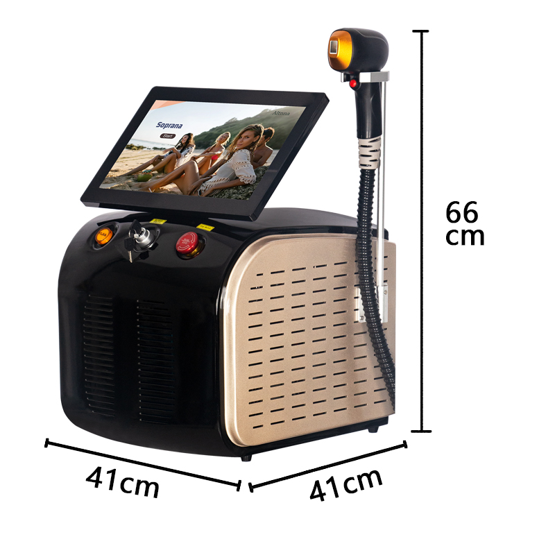 High Power Ice Cooling 755 808 1064 Device Diode Laser Epilator Wavelength Painless 808nm Hair Removal MachinePermanent 3-Wavelength Laser Hair Remova