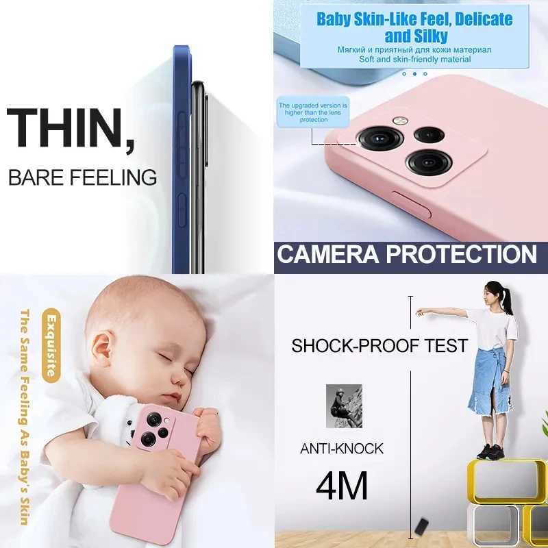 Liquid Silicone Case For Poco X5 Pocox5 Poco X5pro F5 Pro 5G Shockproof Cover For Poco X5 Pro Phone CaseXJ250922