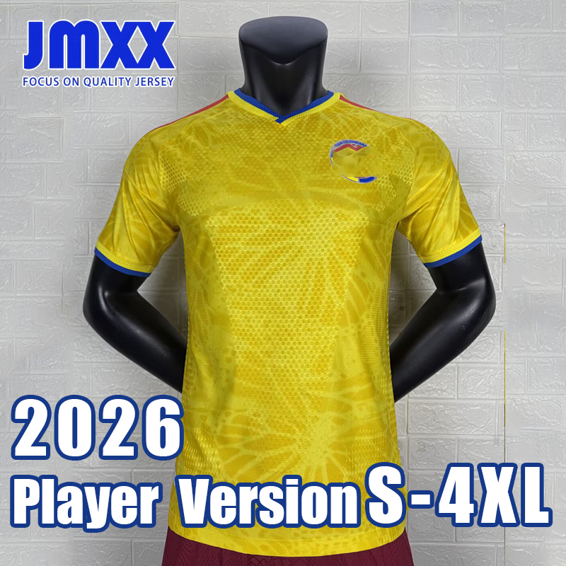 4XL XXXL JMXX 26 27 Colombia Soccer Jersey Home Away Third Pre Match Mens Uniforms Jerseys Football Man Shirt 2026 2027 Player Version