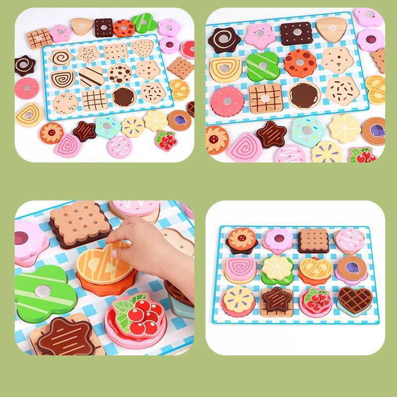 Wooden Versatile Desserts Toys Playing House Toy DIY Desserts Game Parentchild Interactive Board Games Gifts For Kids C250922