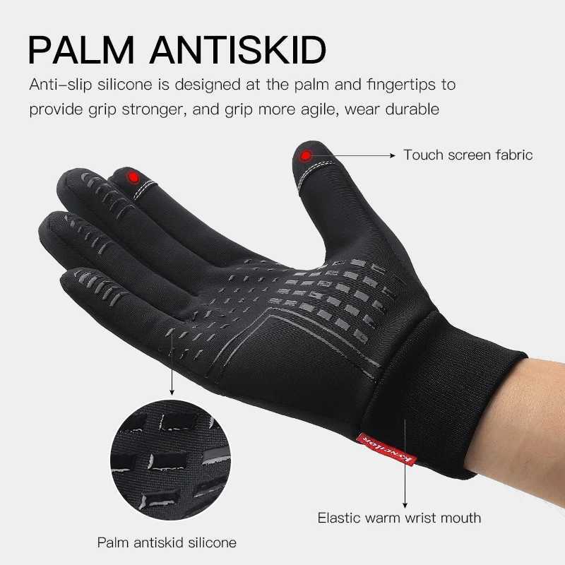 Waterproof Cycling Gloves Winter Touch Screen Bicycle Gloves Outdoor Scooter Windproof Riding Motorcycle Ski Warm Bike Gloves J250922