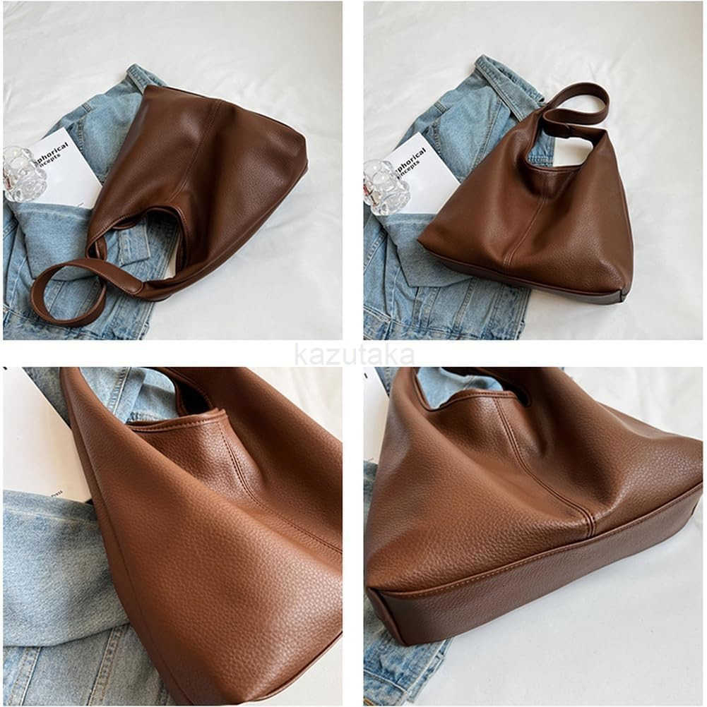 Women PU Leather Tote Crossbody Bag Soft Large Capacity 2pcs Shoulder Purses Handbags 2025 Z250922
