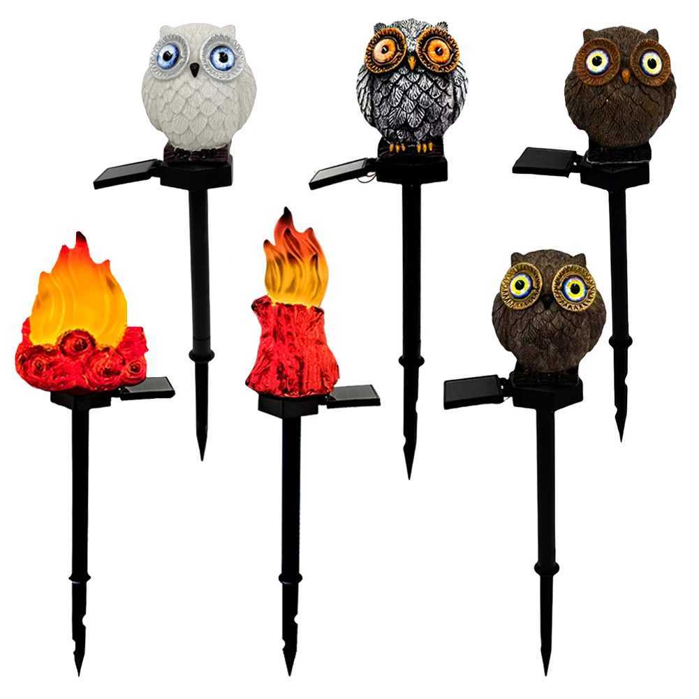 Halloween Owl Solar Garden Stake Light Waterproof Solar Energy Owl Light for Garden Patio Yard Lawn Walkway Decoration C250922
