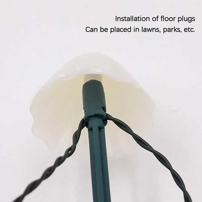 LED Solar Mushroom Lights String Set Of 1020Pcs 8 Modes Lawn Fairy Lights Outdoor Garden Patio Path Landscape Decoration Lamps C250922
