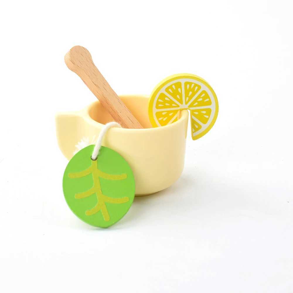 Montessori Wooden Tea Party Set for Kids Pretend Play Food Toy Set Kitchen Accessories Tea Time Party with Play Food for Girls C250922