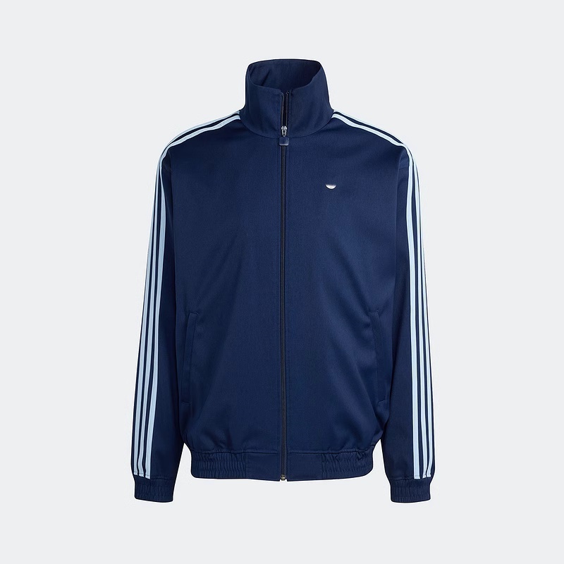 2025 Autumn New Men's and Women's Classic Striped Metal Logo Casual Stand Collar Jacket Coat JC6358