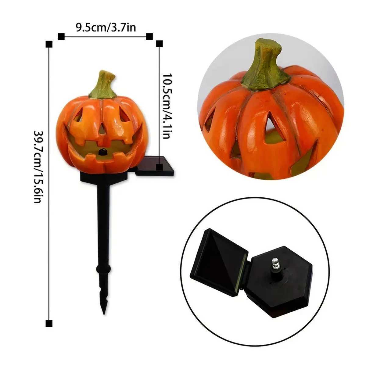 12PCS Solar LED Light Outdoor Halloween Pumpkin Lantern Waterproof Solar Lawn Light Outdoor Lighting Solar Light Garden Light C250922