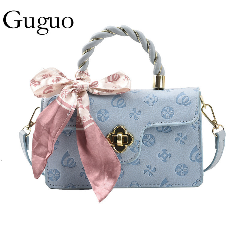 Guguo Designer Bag 2025 New Trendy Bag Women's Bag Sweet Crossbody Bag Fashion Embossed Pink Shoulder Bag Scarf Handbag Luxury Bag Small Square B