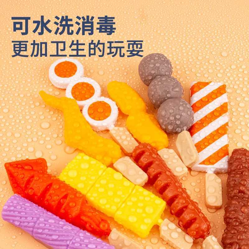 Play house barbecue toys childrens BBQ barbecue set kitchen grilled meat skewers and realistic food C250922