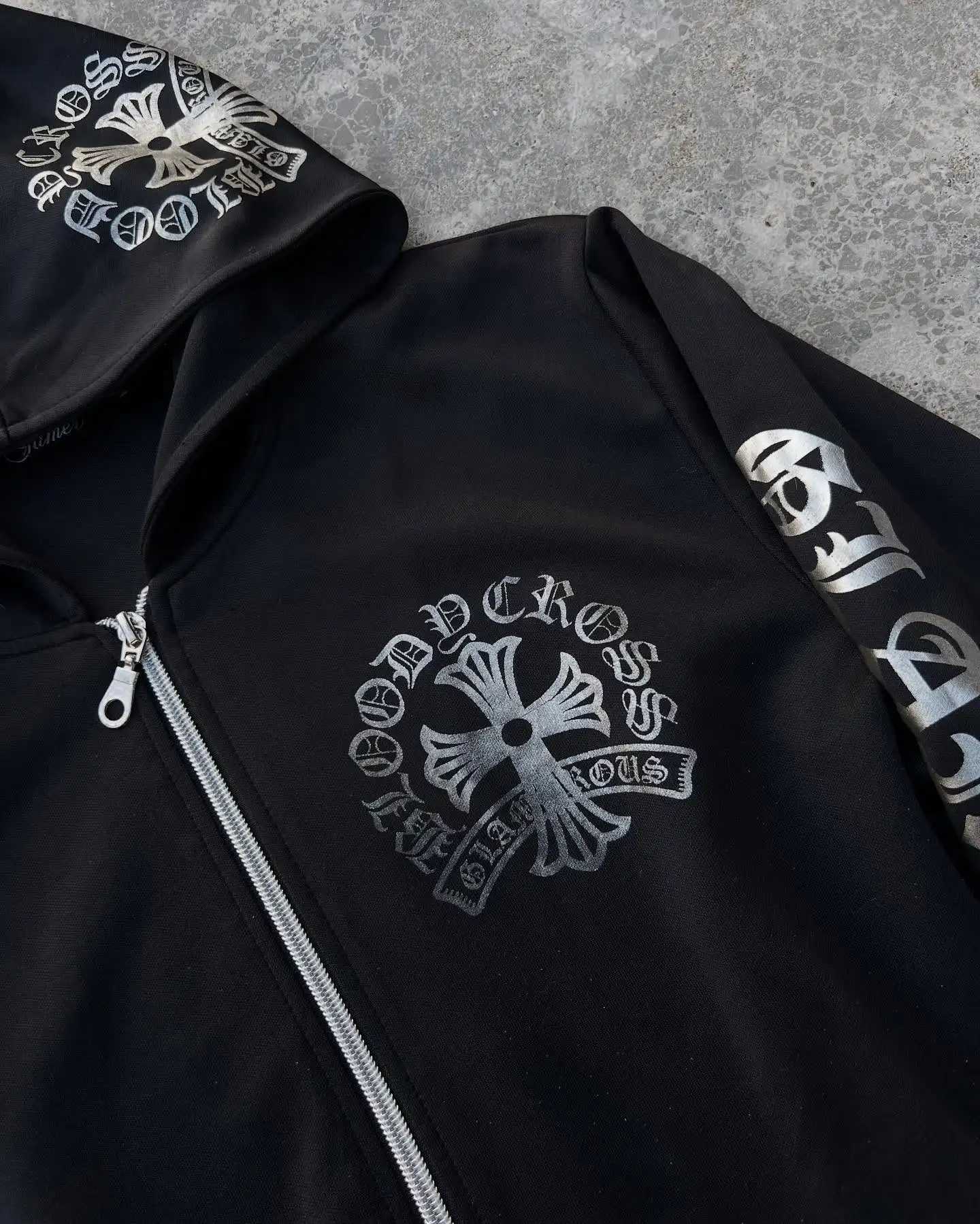 2000s new suit hoodie American hiphop trend fashion letter design retro hooded sports hooded men and women street clothing W250922