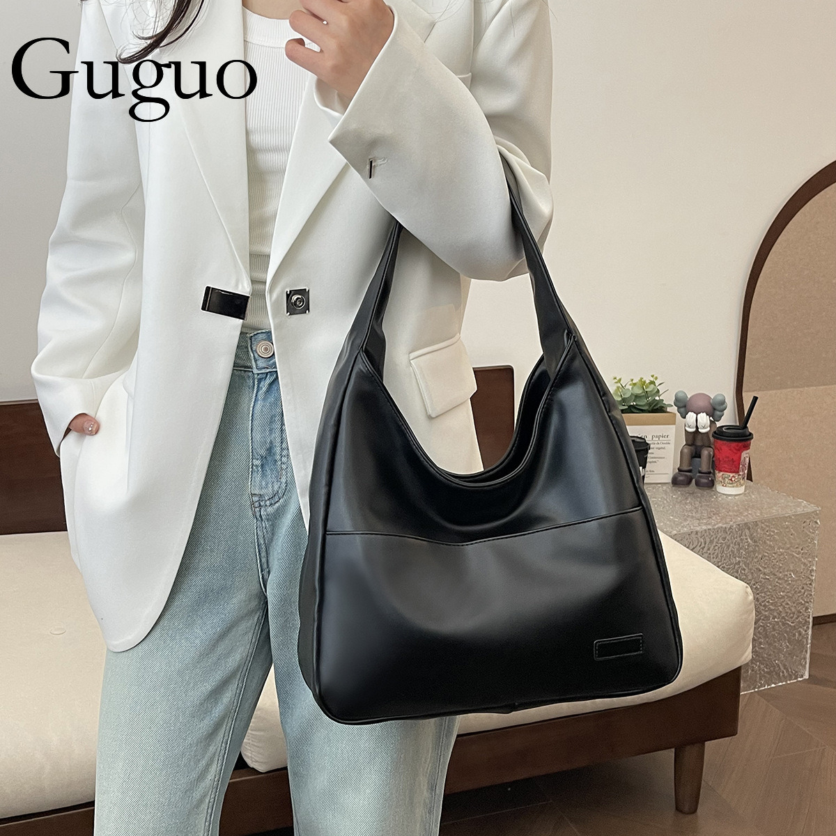 Guguo Designer Bag Bag Autumn 2025 Luxury Bag New Women's Tote Bag Shiling Large Capacity Shoulder Bag Handbag Crossbody Shoulder Bag