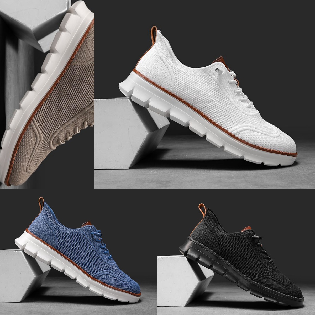 Designer womans mens Dress Shoes white blue mesh warm casual convenient style size 35 to 44 free shipping