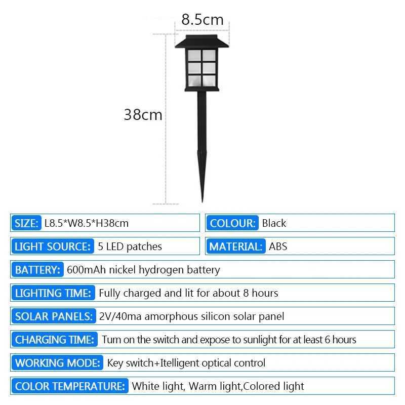 LED Solar Lawn Light Outdoor IP65 Waterproof Path Light Garden Road Lawn Courtyard Decoration Landscape Lighting Fixtures C250922