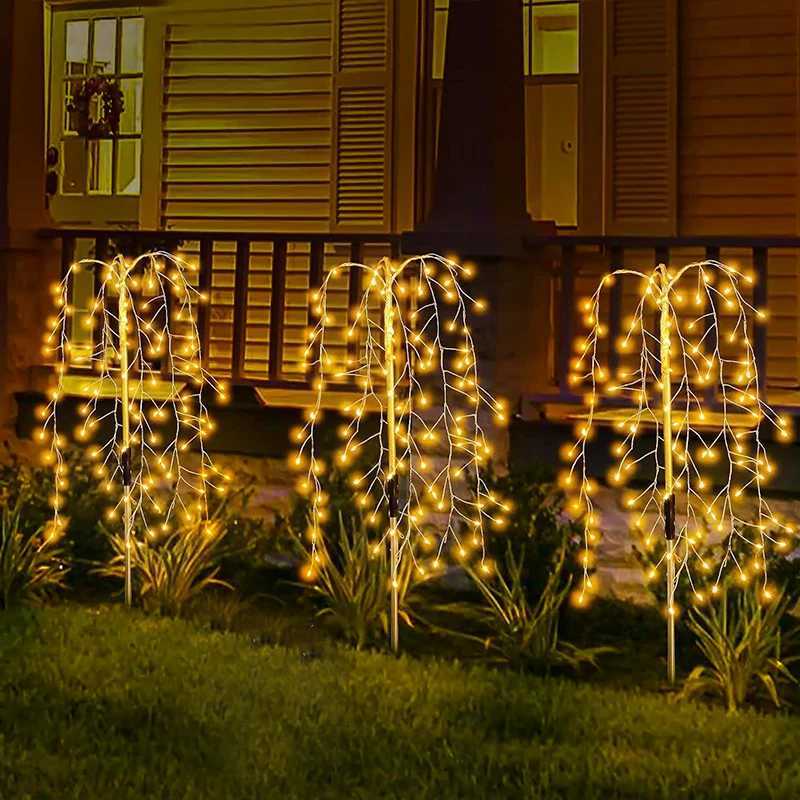 Solar Fairy Lights Outdoor Garden Waterproof Flower Lights For Yard Outside Patio Lawn Pathway Decorative Lamp 1pcs C250922