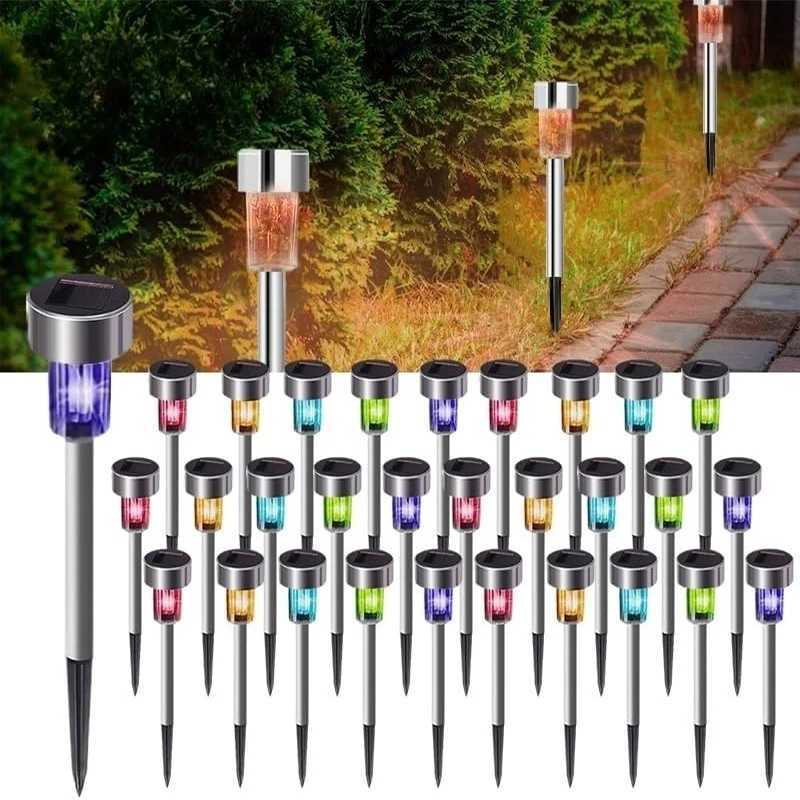 Solar Pathway Lights Outdoor LED Landscape Lighting Waterproof Garden Light Bulk All Weather for Yard Patio Walkway Lawn Decor C250922