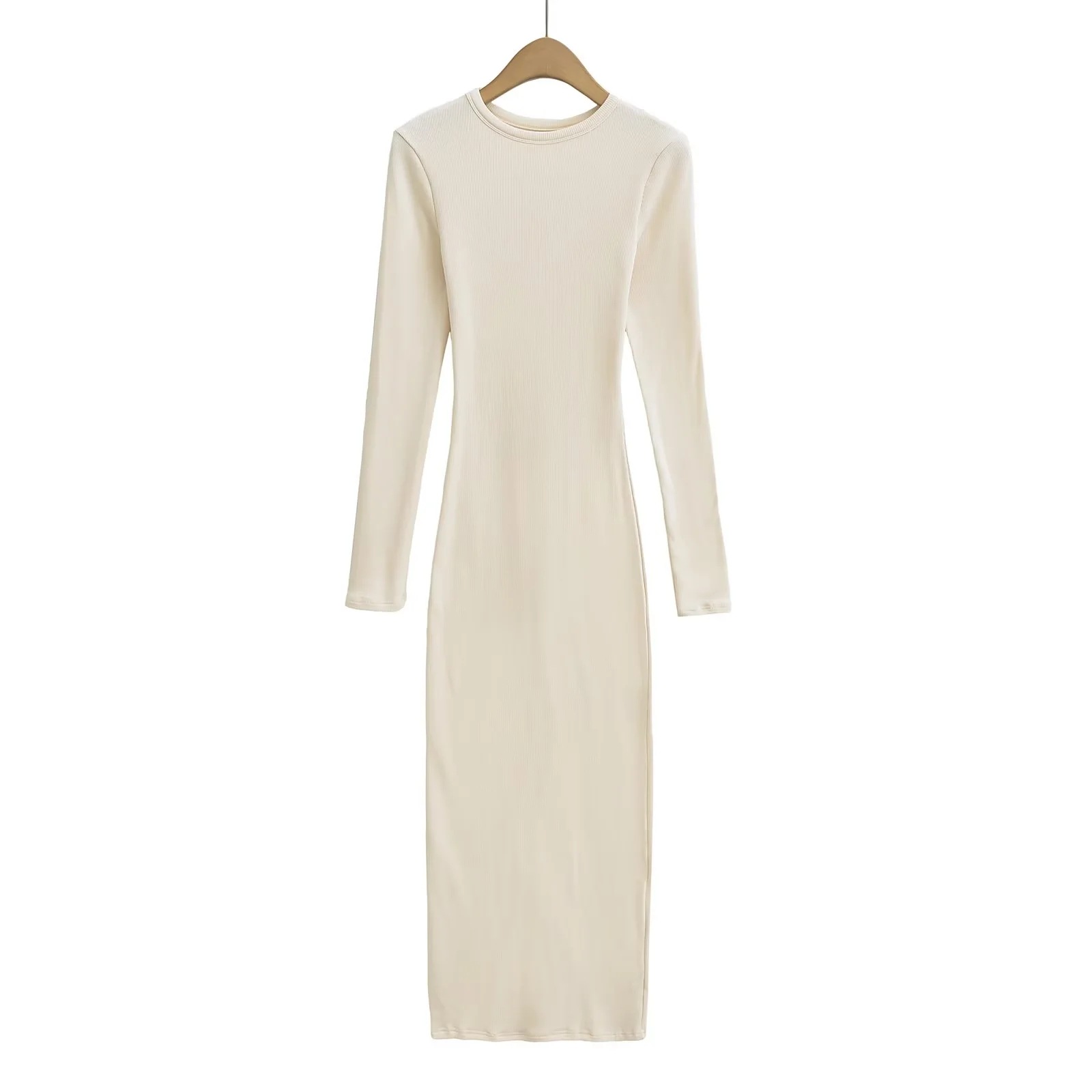 Wholesale Women'S Dresses Clothing Fall Long Sleeve Dresses Women Lady Elegant Body Fit Maxi Casual Dress