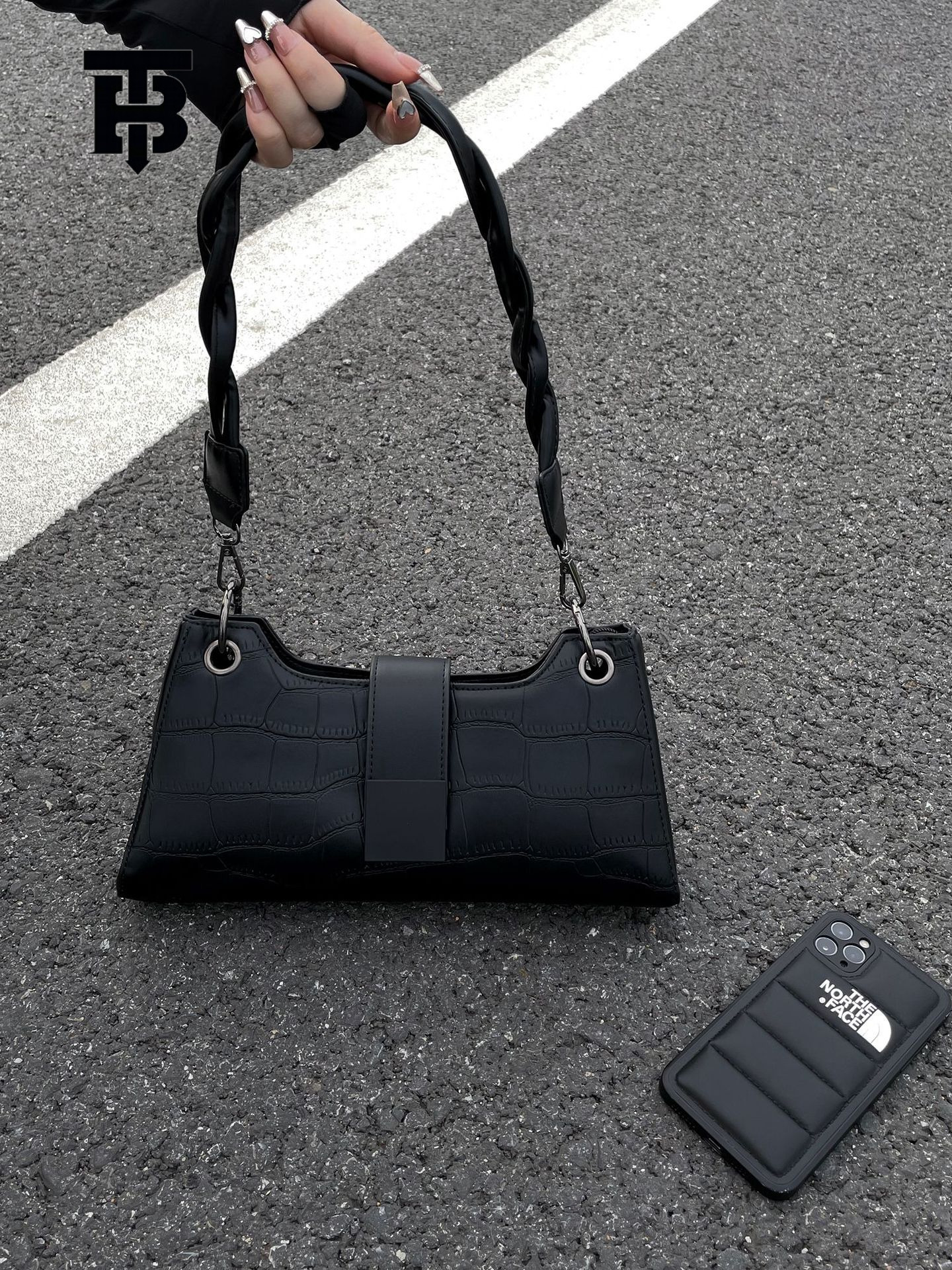 TB BHULAMTE Free Freight New Designer Bag High End One Shoulder Women's Underarm Bag 2025 Fashion Internet Celebrity Small Public Design Texture 