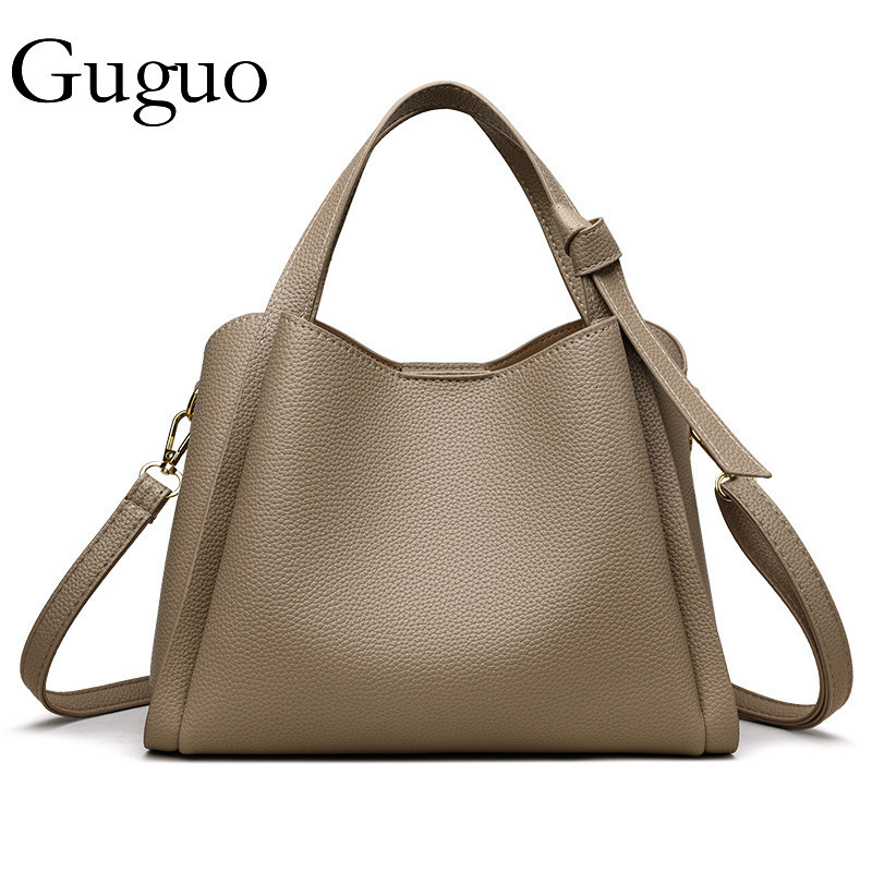 Guguo Designer Bag Soft Leather Women's Handbag Tote Bag Women 2025 Basket High-end Shoulder Bag Crossbody Elegant Luxury Bag Versatile Bucket Sh
