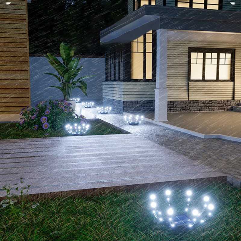 Solar Lawn Lights Outdoor Waterproof Garden Light Auto OnOff Pathway LED Lighting for Yard Landscape Decor Solar Powered Lamp C250922