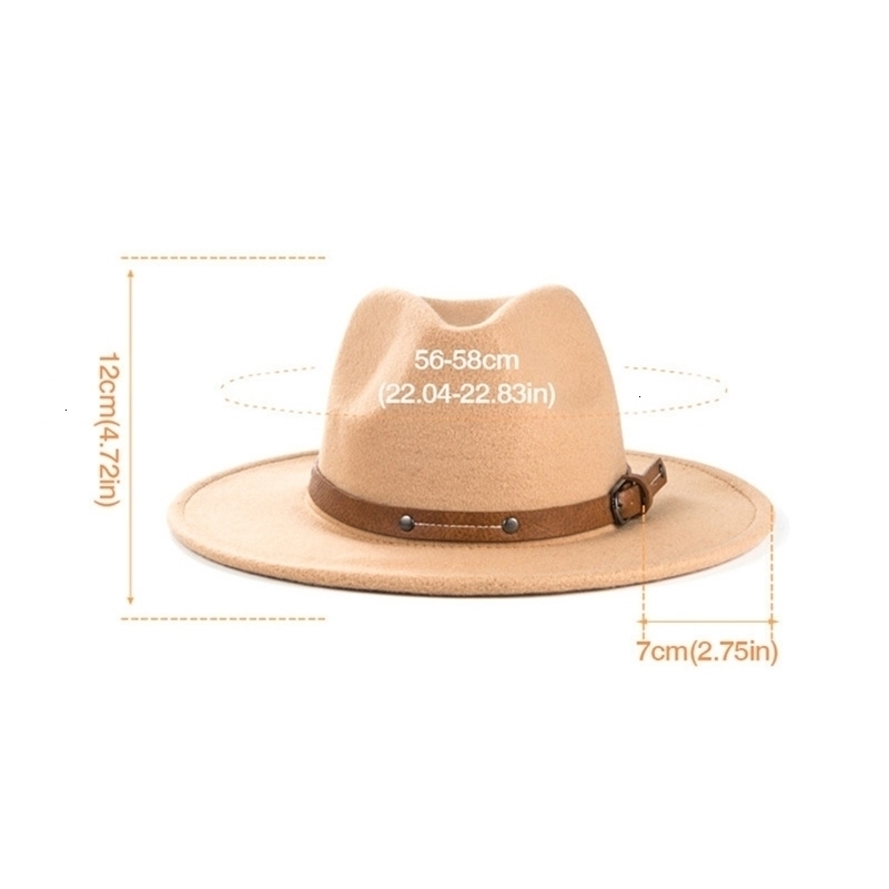 Belt Wool Fedoras Hat For Women Men Winter Autumn Warm Vintage British Style Round Bowler Caps Church Flat Brim Felt Jazz Hats 250920