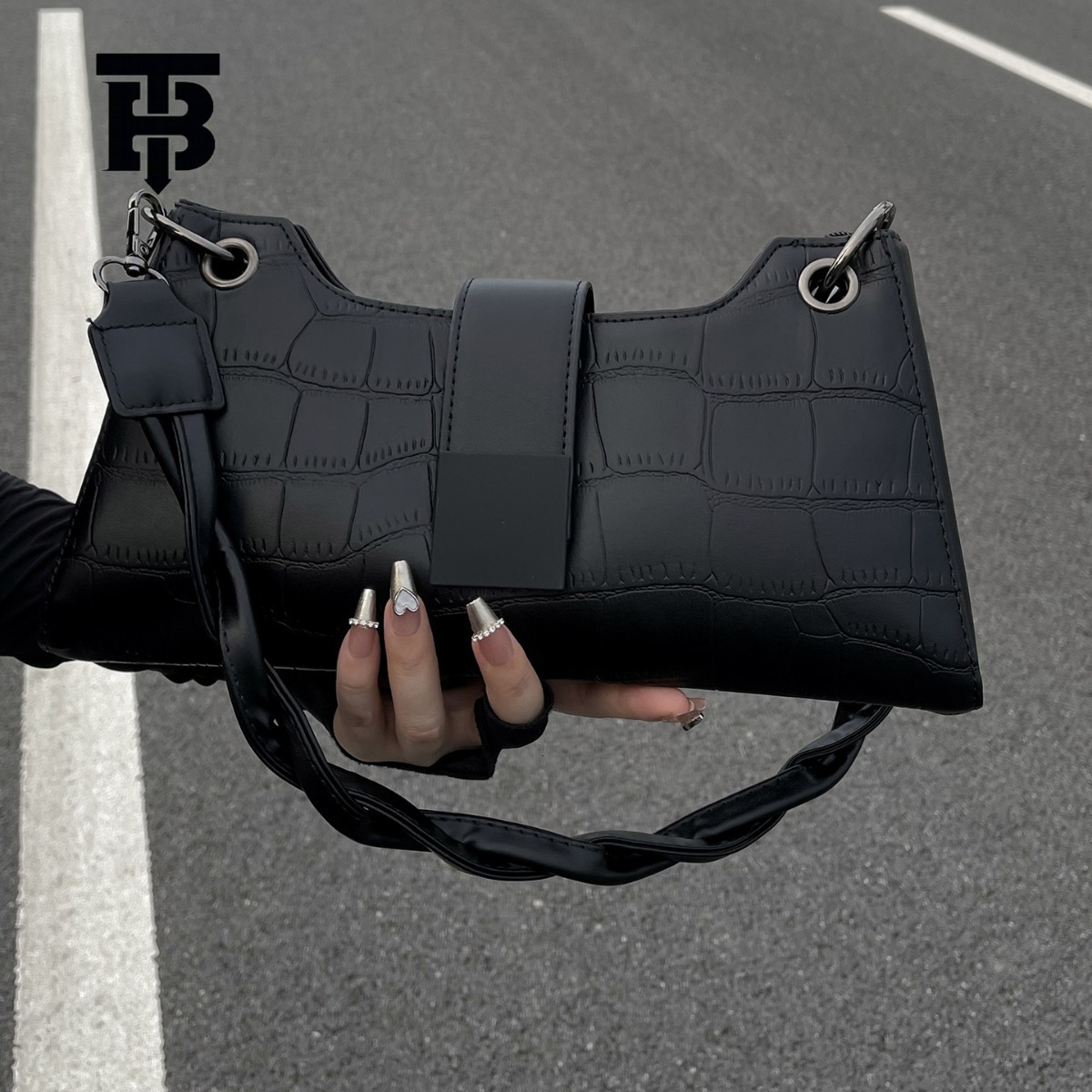 TB BHULAMTE Free Freight New Designer Bag High End One Shoulder Women's Underarm Bag 2025 Fashion Internet Celebrity Small Public Design Texture 