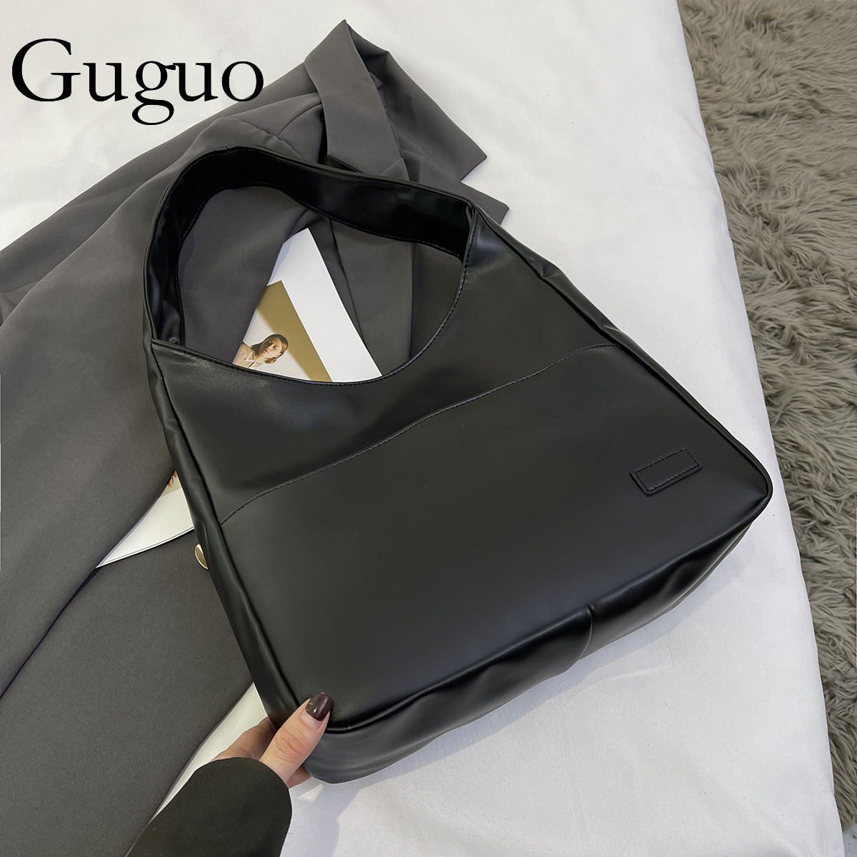 Guguo Designer Bag Bag Autumn 2025 Luxury Bag New Women's Tote Bag Shiling Large Capacity Shoulder Bag Handbag Crossbody Shoulder Bag